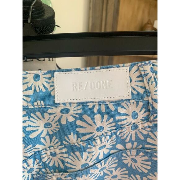 RE/DONE 70s floral-print cotton-canvas bootcut pants - Picture 7 of 10